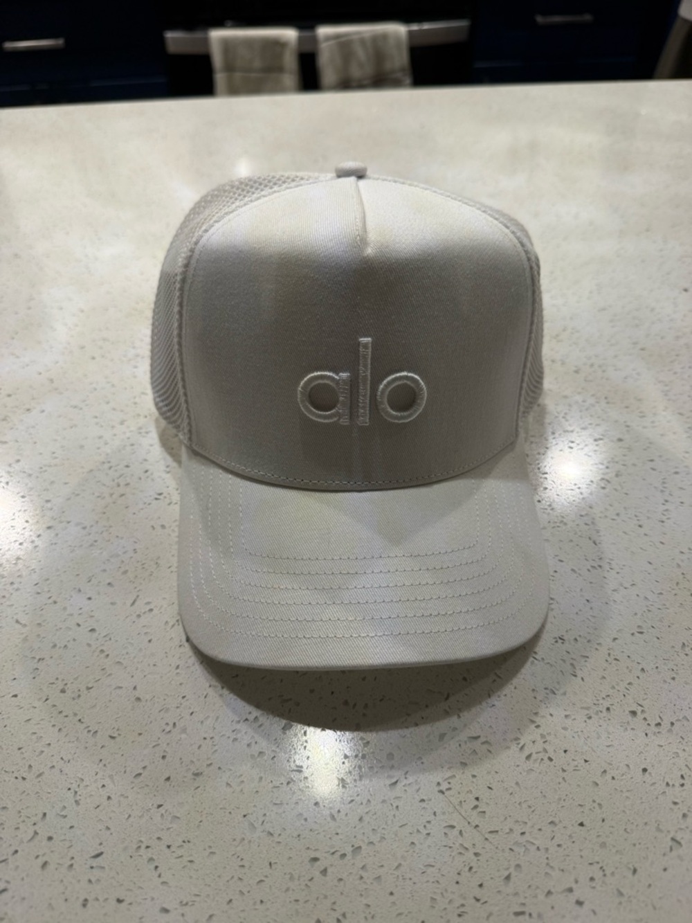 ALO Yoga Mesh Trucker Cap White